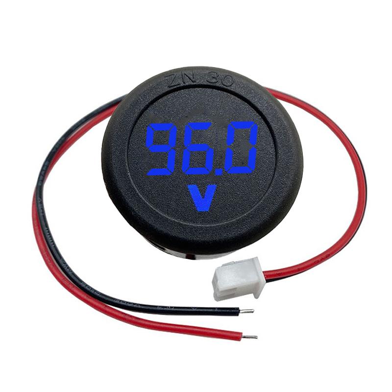 Led Digital Display Circular Two-Wire Voltmeter Dc 5-100V Dc Digital Voltmeter