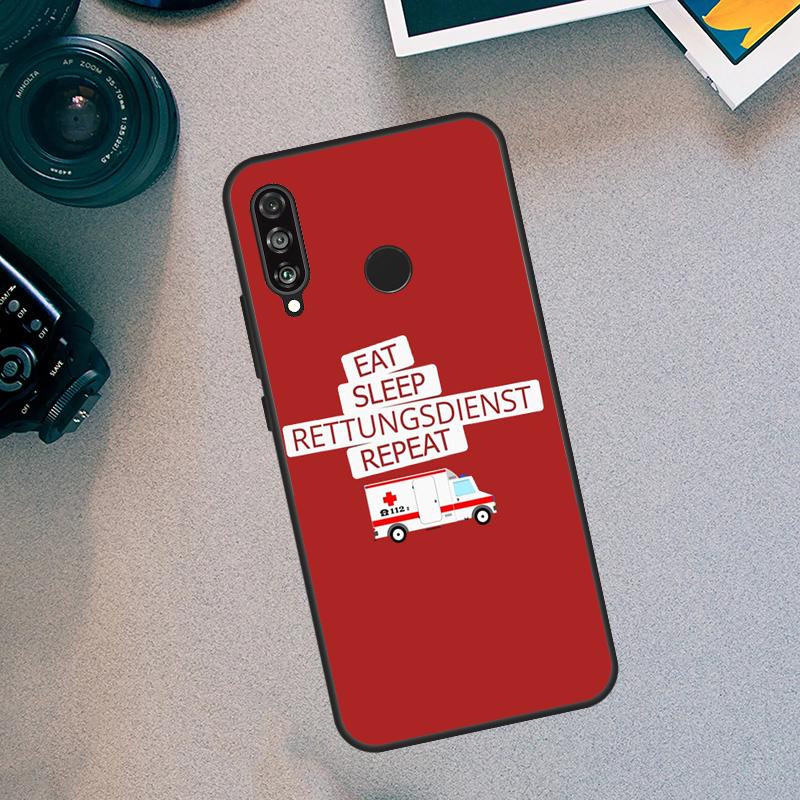 Ambulance EMS EMT Paramedic For Huawei Nova Y70 Y91 Y72 Y73 Y60 Y90 Y61 8i 7i 11i 12i 12s 9 10 SE P20 P30 P40 Lite Case