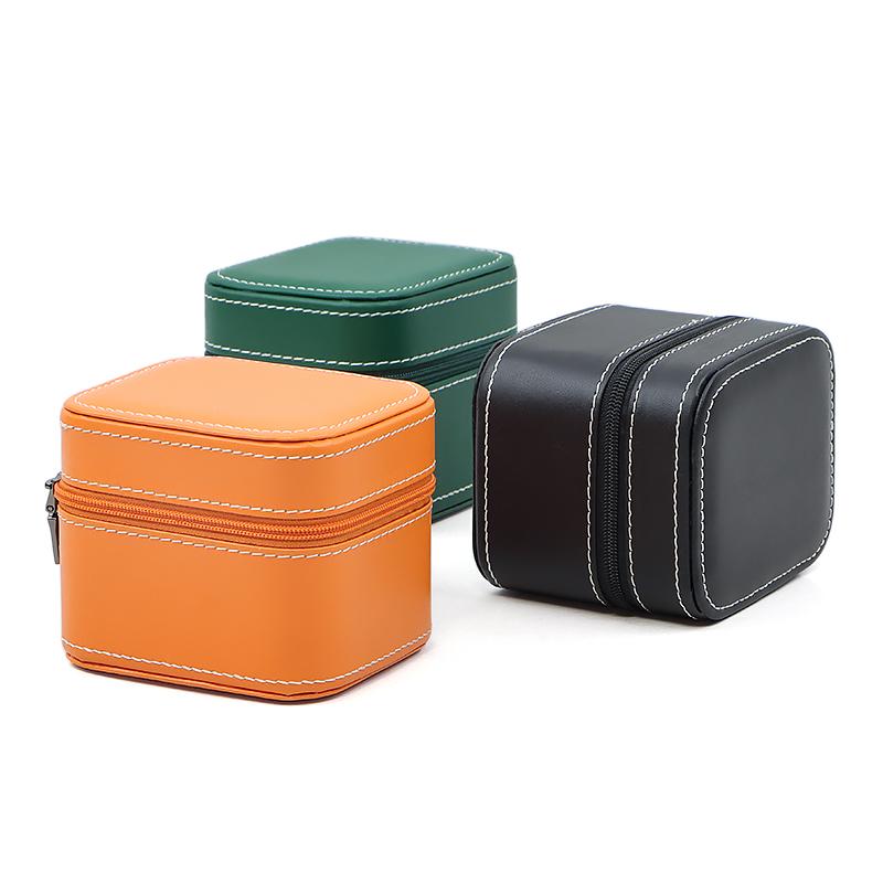 Watch Travel Case PU Leather Zipper Watch Box Organizer Watch Storage Box Jewelry Series Storage Display Case Gift Box