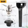 Premium Stainless Steel Blade Replacement Part Easy Installation Drive Socket Blender Accessory Suitable for Blenders