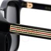 Gucci Graue Eckige Herren Sonnenbrille gg0381Sn 006 57