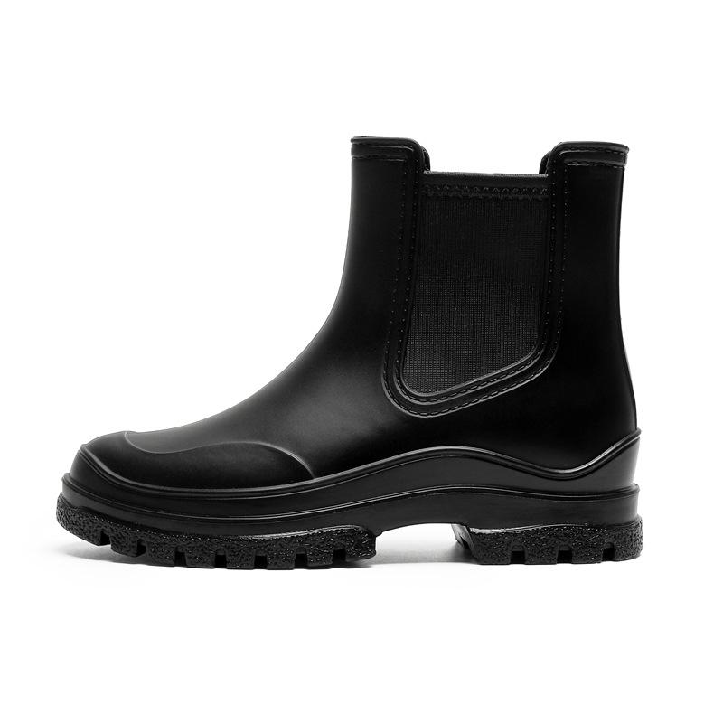 Yuzhihao Women s Fashion Solid Color Short Rain Boots 40