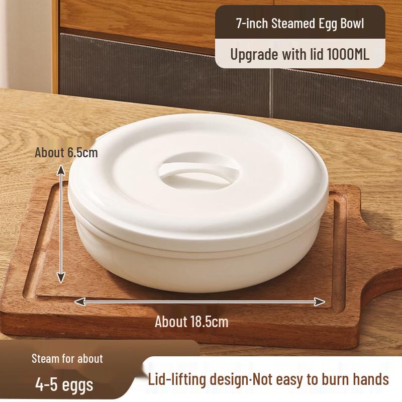 OIMG Ceramic Food Storage Bowl with Lid