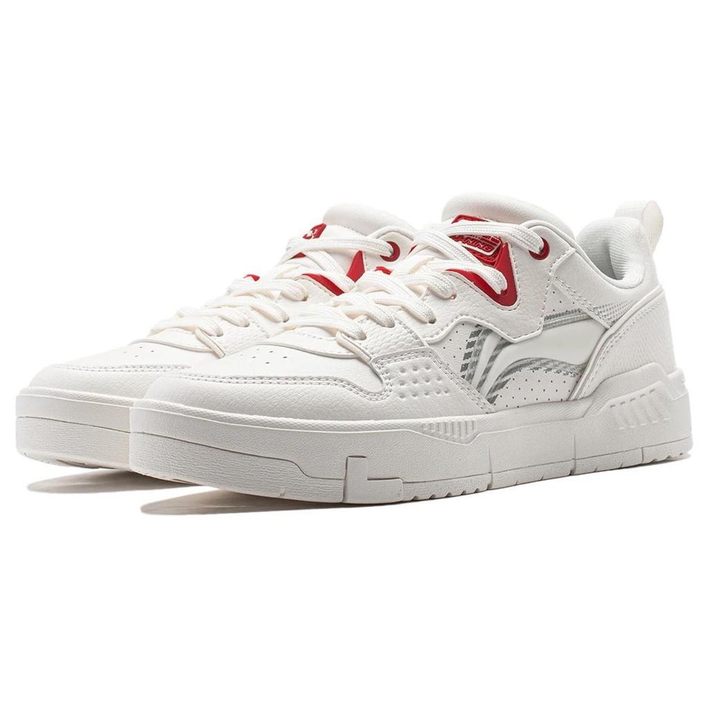 Li Ning Common 80s CNY Slip Resistant Cushioning Abrasion Resistant Lightweight Low top Skateboard Shoes Women's AGCU008-1