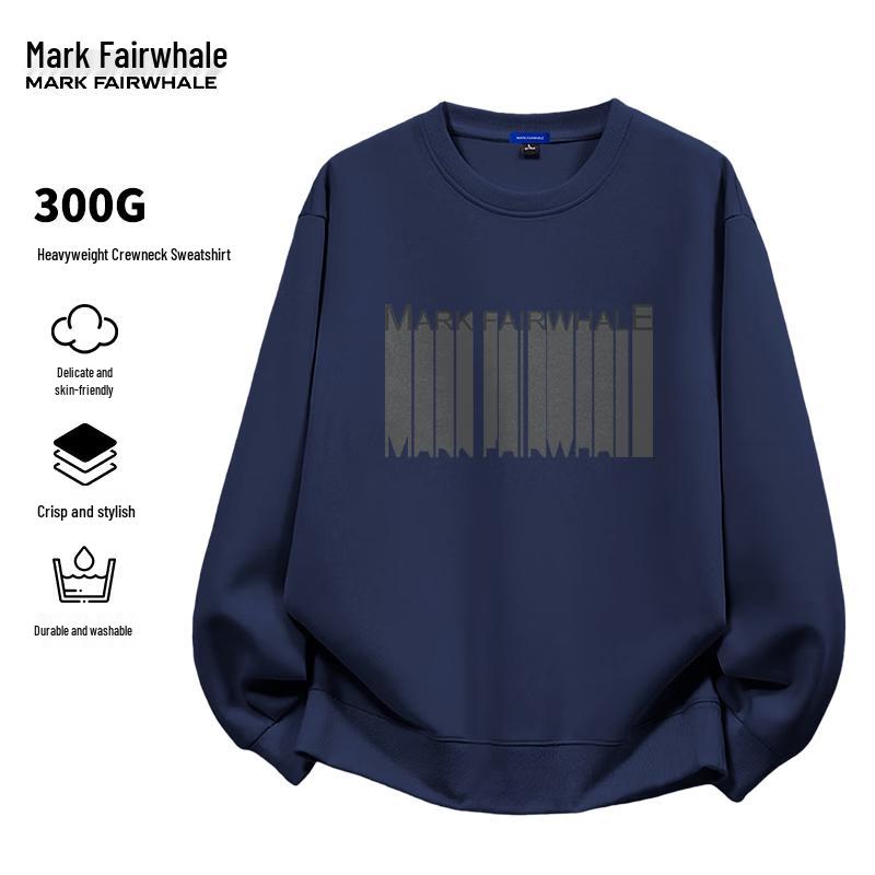 MARK FAIRWHALE Men's Loose Fit Crewneck Sweatshirt