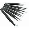 6PCS Anti-Static Precision Tweezers Precision Tweezers Anti-Static Stainless Steel Precision Tweezers for Electronics, Watch and Clock Repair, Jewelr