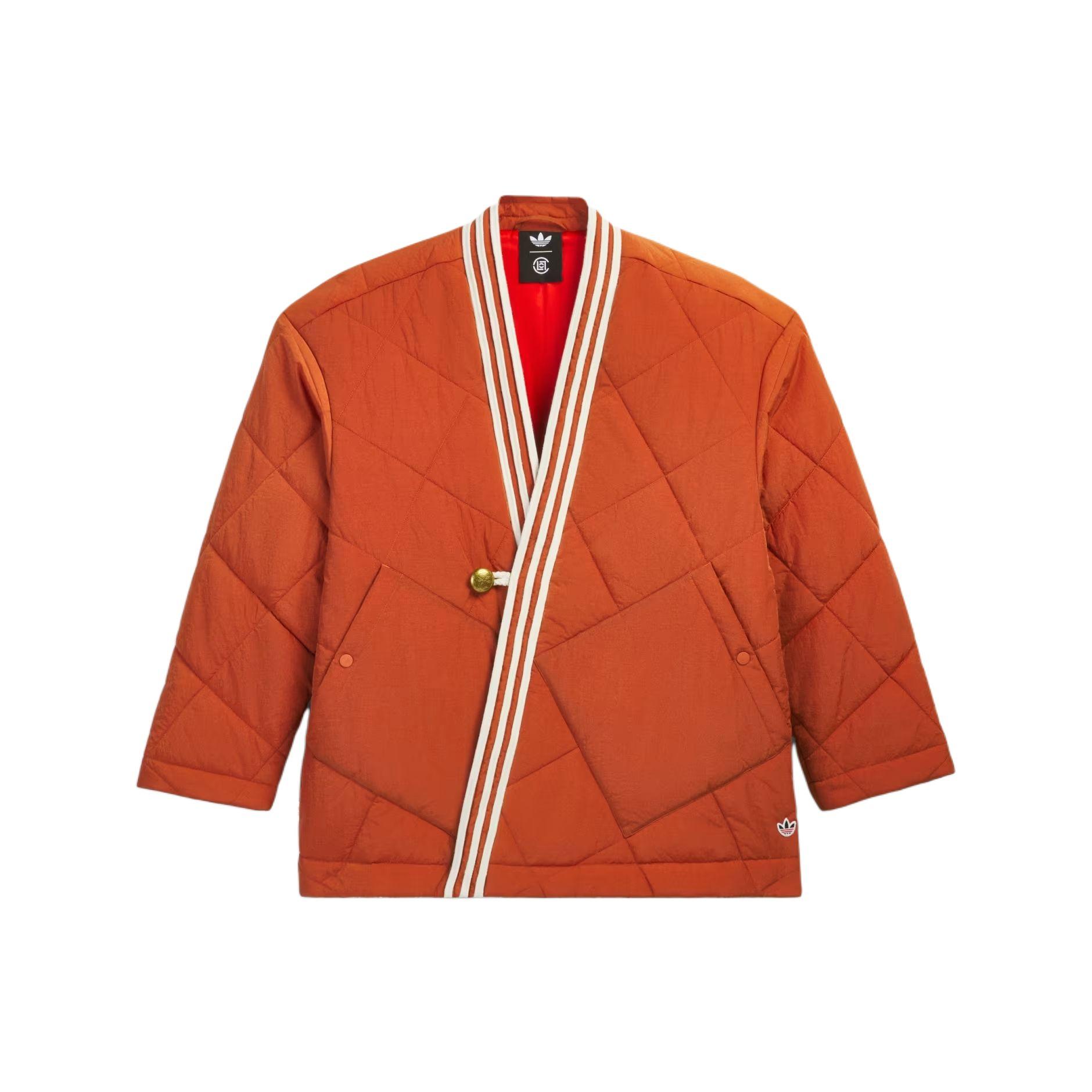 Adidas Originals × CLOT Wrap Jacket By Edison Chen CNY New Chinese Style Striped V-Neck Warm Long Sleeve Jacket Unisex Jacket KD4030 cm