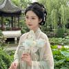 Long Handled Chinese Style Fan Handmade Dance Fan Ancient Flower Fan  Artistic Performance