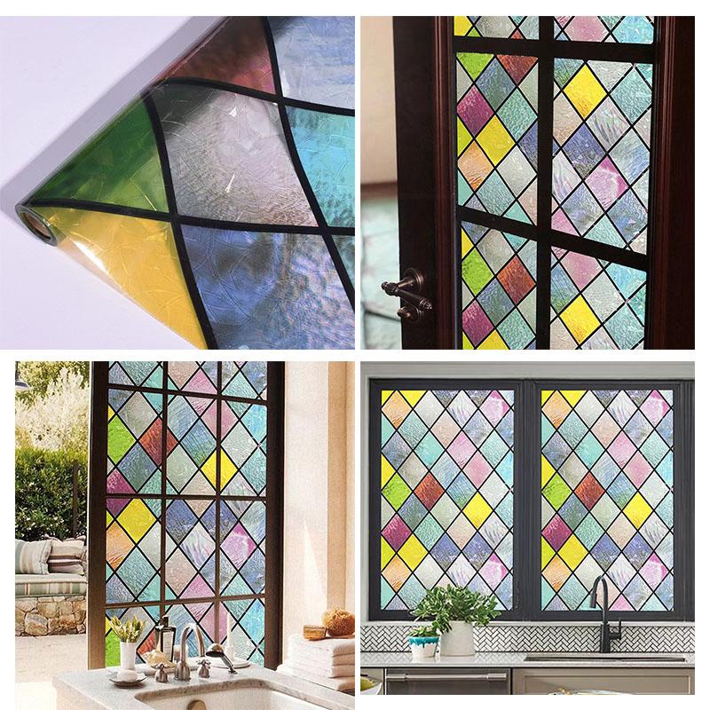 Folie pentru geam Magnolia Aderență statică Control căldură Protecție intimitate Drop-Shipping Reutilizabilă Removabilă Folie de sticlă Decor casă