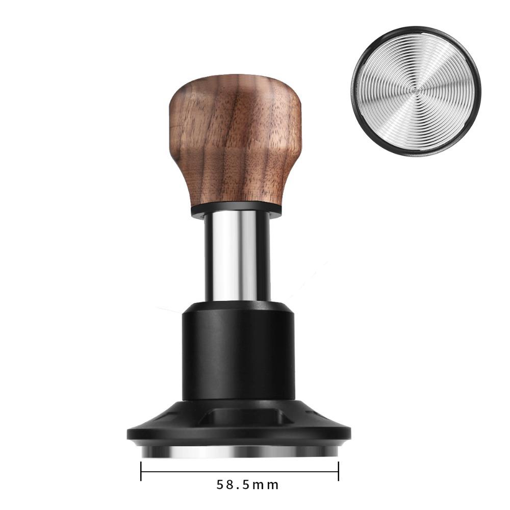 Constant Force Espresso Tamper Stainless Steel 58.5mm 53mm 51mm Spring Loaded Coffee Tamper Ripple Base Constant Pressure