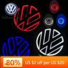 For VOLKSWAGEN VW 11cm 5D LED for Volkswagen VW logo lamp front grille logo+trunk logo applies to CC/ Golf/Passat/Jetta /Polo/ M