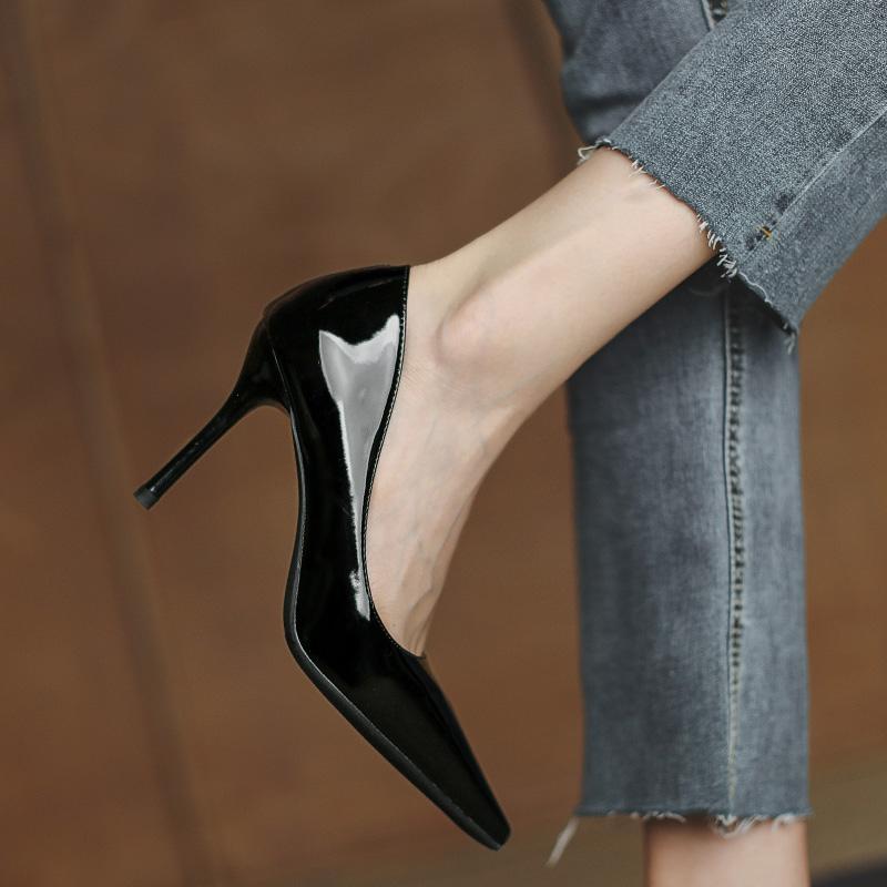 Women's Shoes Trend 2024 Stiletto Heels Pointed Elegant Party Sexy Nude Model Dress Pumps Office Heels for Women