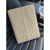 Car Armrest Pad Cover PU Leather Center Console Box Cushion Mat Protector Beige