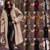 Autumn/Winter 2024 Women's Solid Color Long-Sleeve Wool Coat