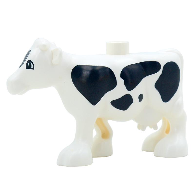 Children's Large Particle Animal Building Blocks Set - Puppy, Kitten, Butterfly, Cow, Poultry Toy Accessories