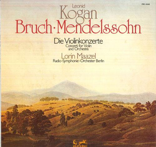 

LP Record LEONID KOGAN, LORIN MAAZEL, BERLIN - Bruch Concerto For Violin And Orche FRC1048 EURODISC Japan Classical Used
