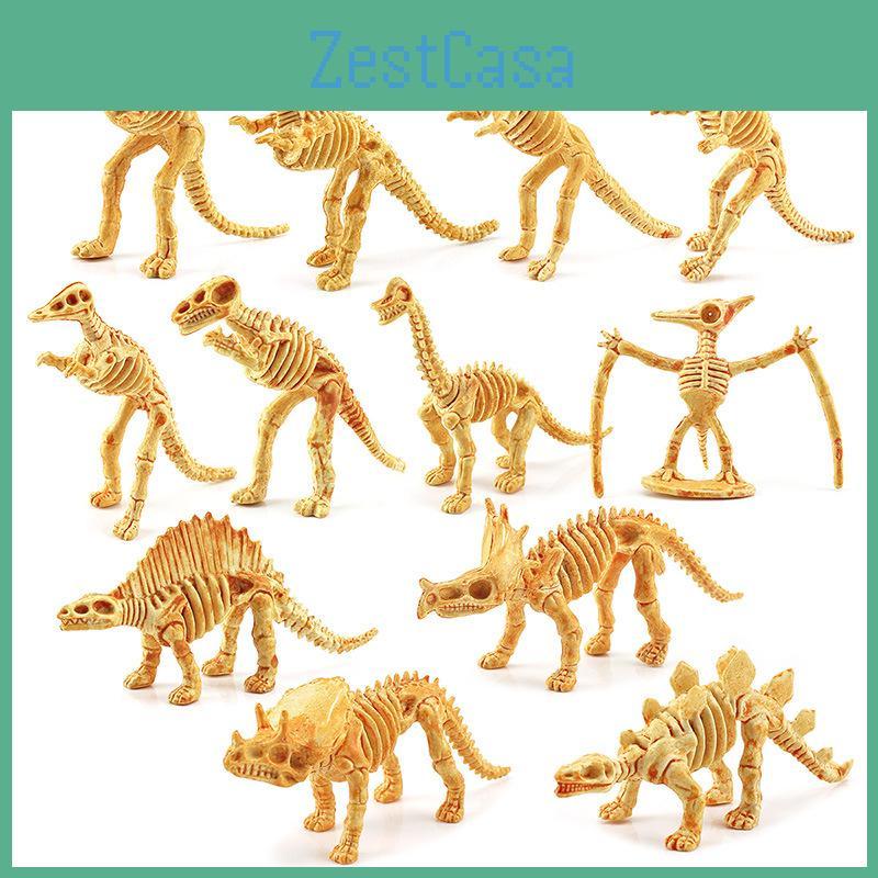 Captivating Pvc Dinosaur Skeleton Models Set Of 12 Realistic Figures For Interactive Learning And Imaginative Adventures