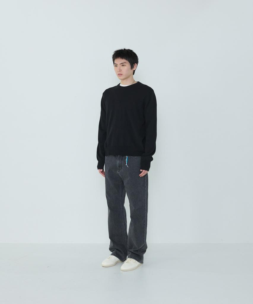 Deossingindeeodeeo Composed Slit Knit Black