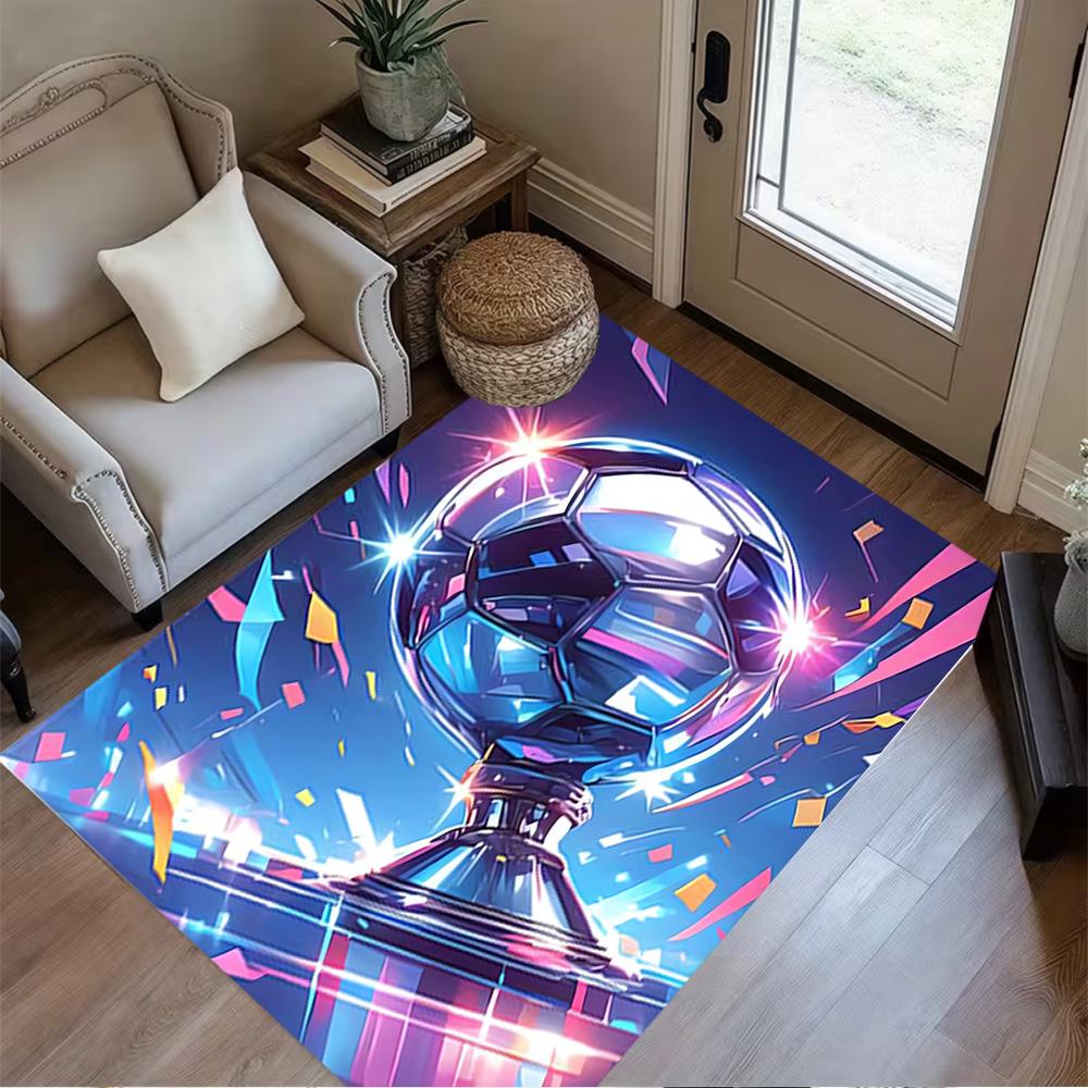 1pc soccer ball rug home carpet design for office decor gift living room bedroom