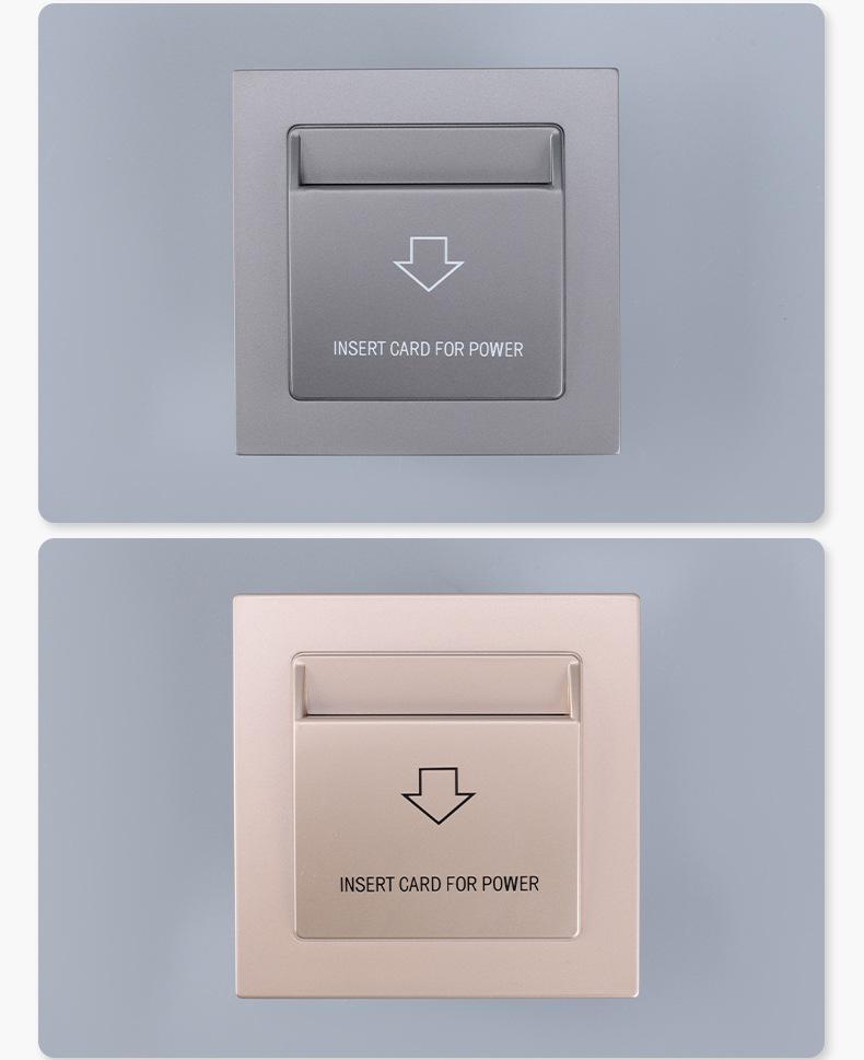 Hotel Room Power Activation Panel with Dual-Frequency Card Slot & Door Lock 20-Sec Delay