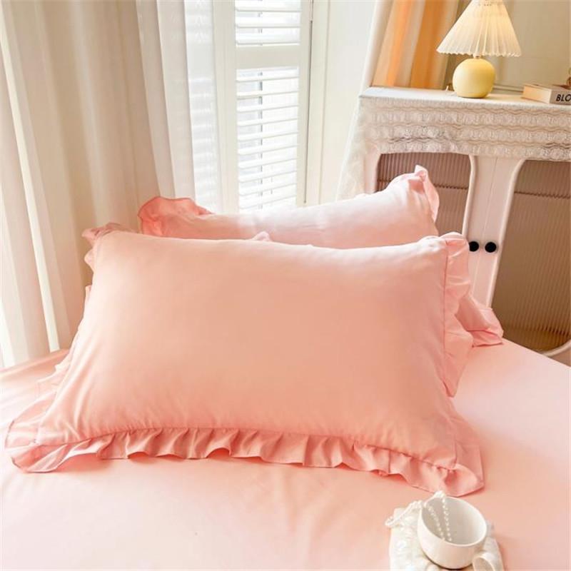 Luxury Lace Bed Cover Queen/King Size Bed Sheet Skirt Solid Color Plain Bed Skirts for Doubel Bed (pillowcase Need Order)