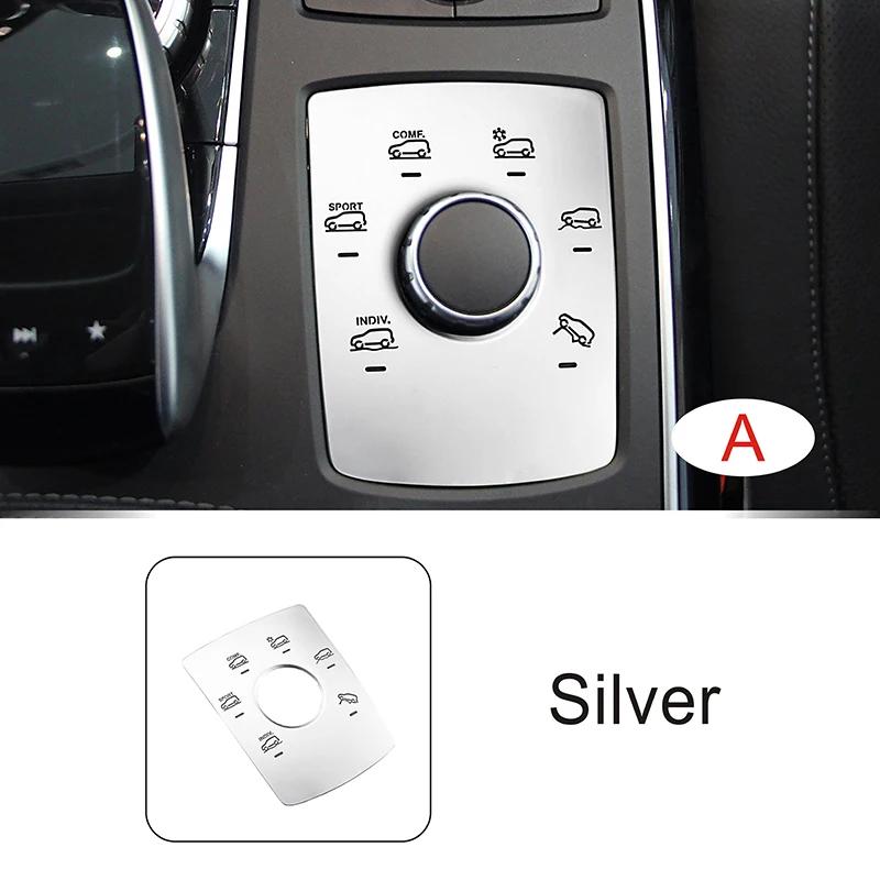 For Mercedes Benz ML W166 GL X166 GLS GLE Car Console Sport Driving Mode Button Panel Cover Sticker Interior Accessories Decals
