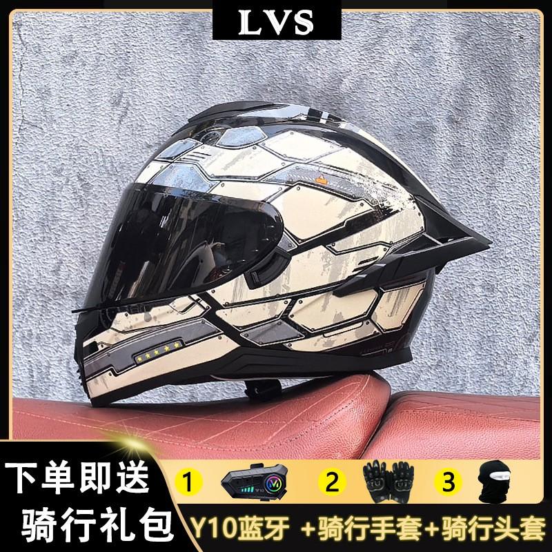 Full Face Motorcycle Helmet With External Bluetooth Module Men Women Large Rear Wing Sport Style DOT Approved
