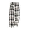 Pantaloni Pigiama a Quadri da Donna con Due Tasche per il Sonno
