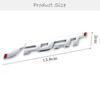 3D Car Sticker Metal Chrome Black Auto Trunk Racing Sport Word Letter Logo Emblem Badge Decal Car Styling Decor Car Accessories