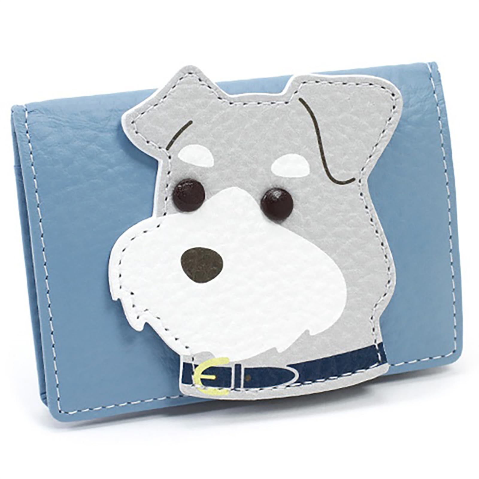 Кошелек-монетница Kitamura Dog PH0712 Сине-серый (Миниатюрный шнауцер) 84842