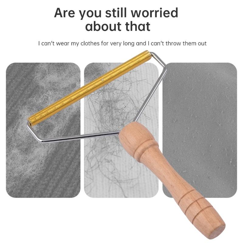 Wholesale Jute Wood And Alloy Lint Remover Perfect For Removing Pet Hair