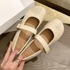 Sheepskin Version~ Round Head Doudou Shoes Women's 2025 New Late Evening Wind French Mary Jane Shoes Versatile Shallow Mouth Single Shoes