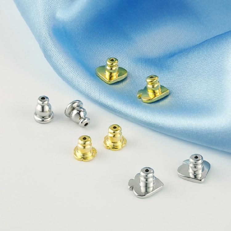 4PCS Earring Backs Ear Jewelry Replacement Earring Plugs Earrings Part Stainless Steel Texture Perfect for Daily Use