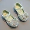 Baby Girl Princess Shoes Spring Autumn Dance Shoes Rhinestone Performance Shoes Bow Toddler Flats