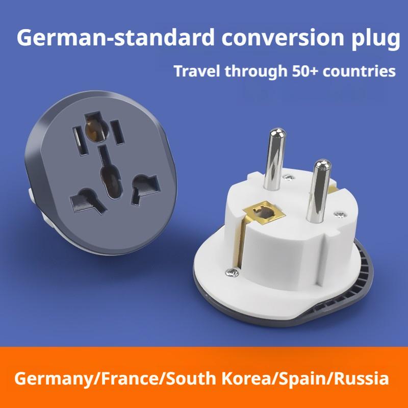 1PCS EU Plug Adapter Universal Input Socket Converter US UK AU CN to European Outlets Adapter Electric Socket Outlet CN to EU