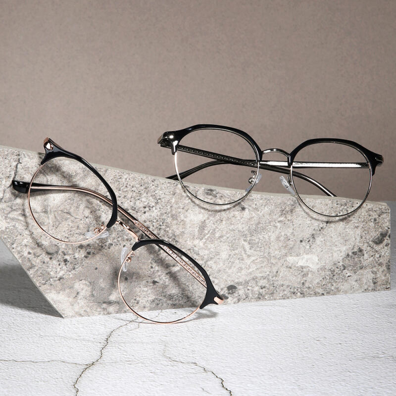

Daily fashion glasses for people in their 20s and 30s_(blue light X) a5004 Black Gold