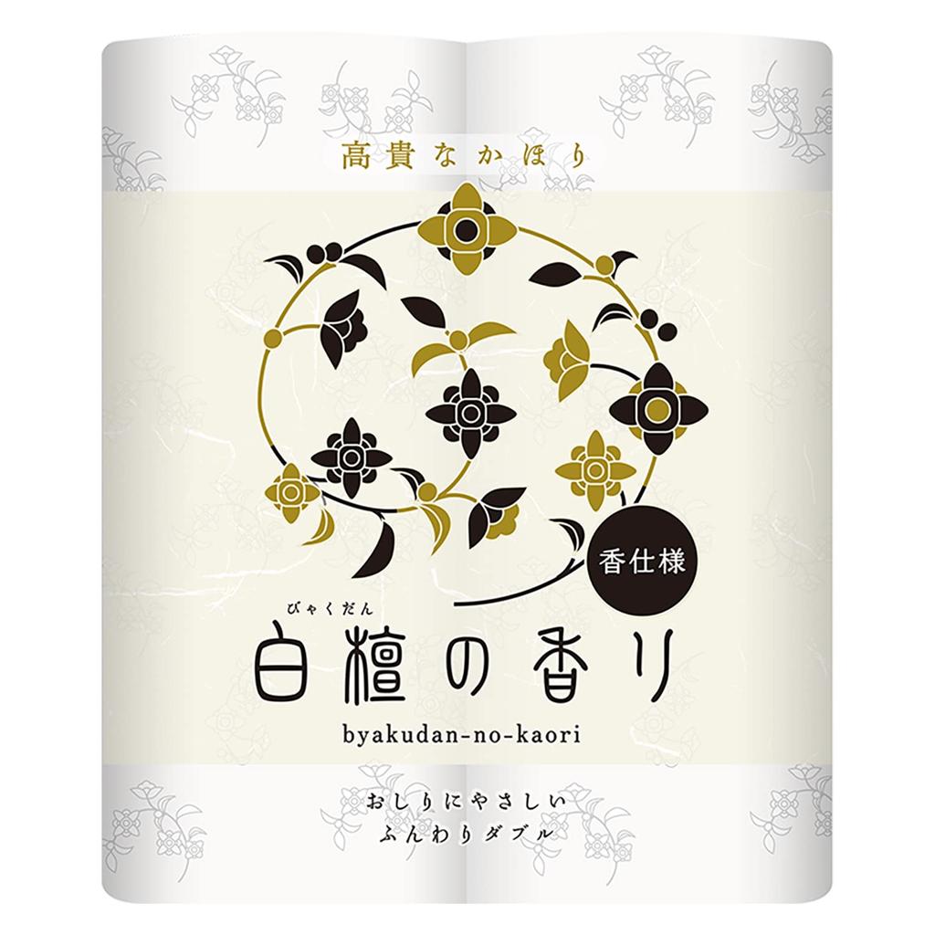 Shikoku Spezialpapier x Nepia Toilettenpapier mit Sandelholzduft, 30 m, 16 Rollen, Rollen x 4 Karton (doppelt) (4 Packungen) [kompaktes Produkt]