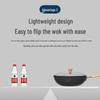 KOBACH 32cm Nitrided Refined Iron Wok