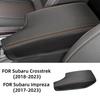Microfiber Leather Center Console Armrest Cover for Subaru Crosstrek 2017-2023 Interior Moulding