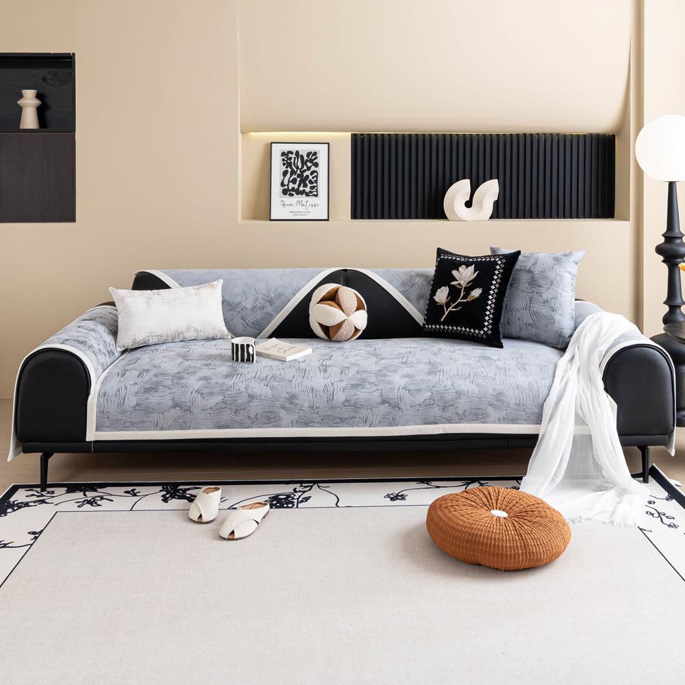 Textured Sofa Cushion Universal In All Seasons  New Sofa Seat Cushion Light Luxury High-End Non-Slip Sofa Cover