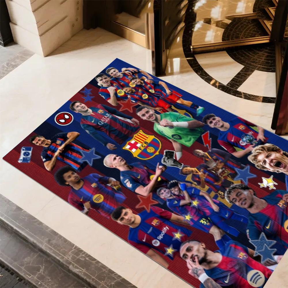 Lionel Messi Fc Barcelona Football Stars Floor Mat Suitable For Hallway Living Rooms Outdoor Playrooms Antislip Carpet Anime Office Decor Wedding Part