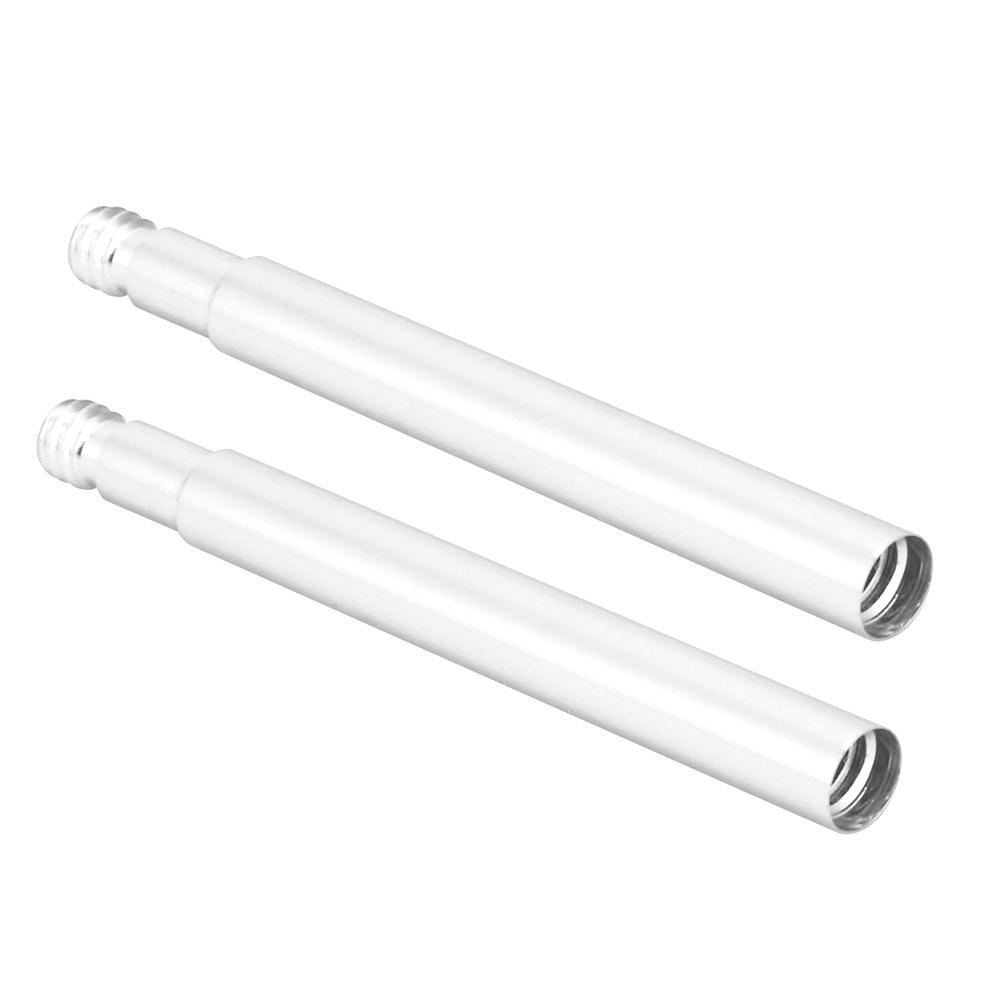 2Pcs 60mm Bicycle Presta Valve Extender Inner Tyre Valves Extension (Silver)