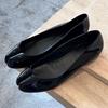 Ins style Patent Leather Shallow Tabi Women Flats Shoes Spring Summer Vintage Split Toe Wedges Casual Loafers Shoes