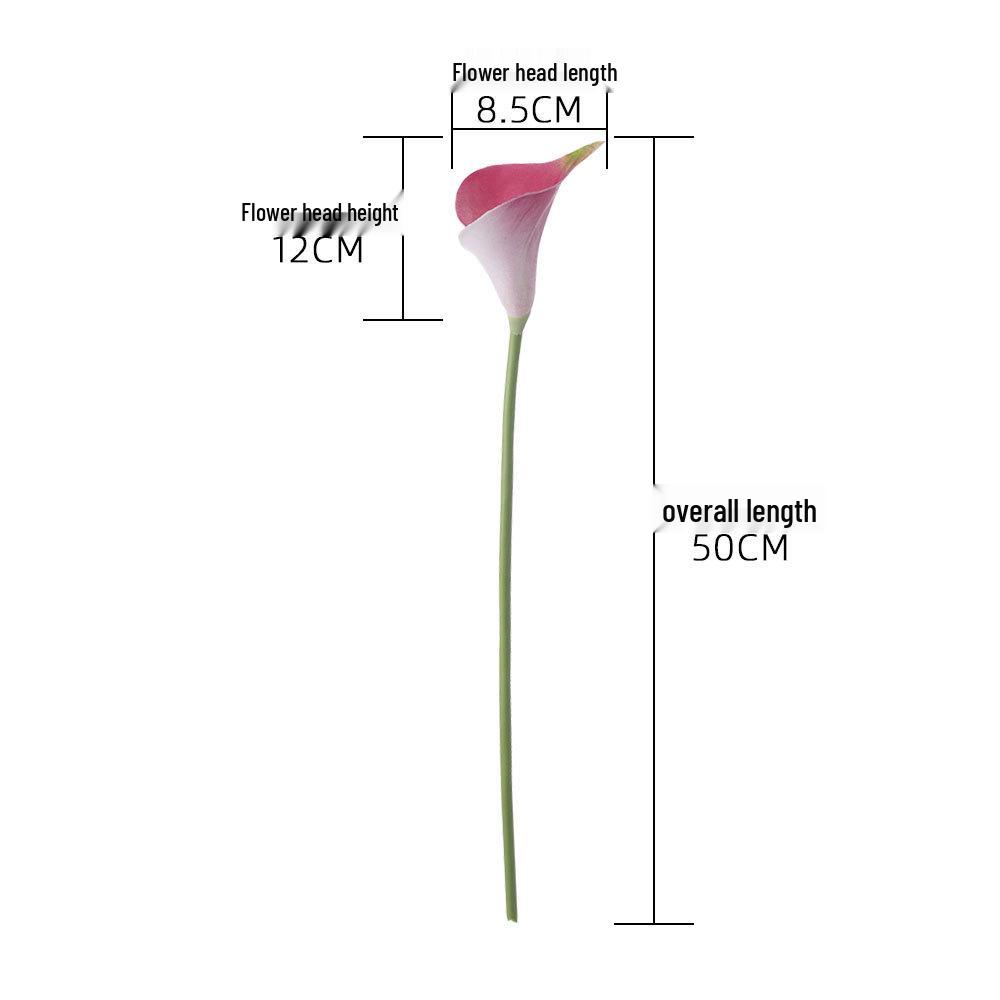 INS Style PU Calla Lily Simulation Flower for Home and Wedding Decor - MW01512