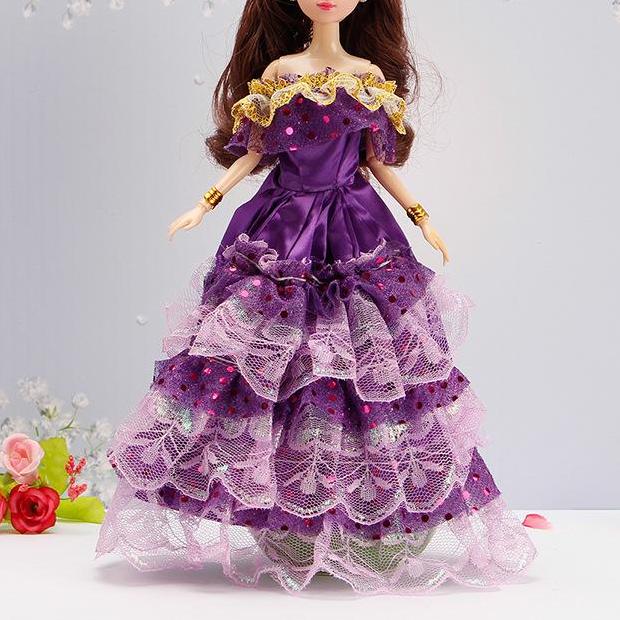 

30 см, коллекция мини-кукол, одежда для девочек, игрушка, 3D, большие глаза, BJD, полная одежда принцессы, коллекция платьев, детская кукла, подарок only clothes