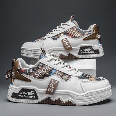 Men'S Shoes Breathable Trend Design Casual Board Shoes Youth Sports Thick Baseplate Shoes Year