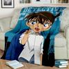 3D Detective Conan Anime Cartoon HD Blanket,Soft Throw Blanket for Home Bedroom Bed Sofa Picnic Travel Office Cover Blanket S#(5)
