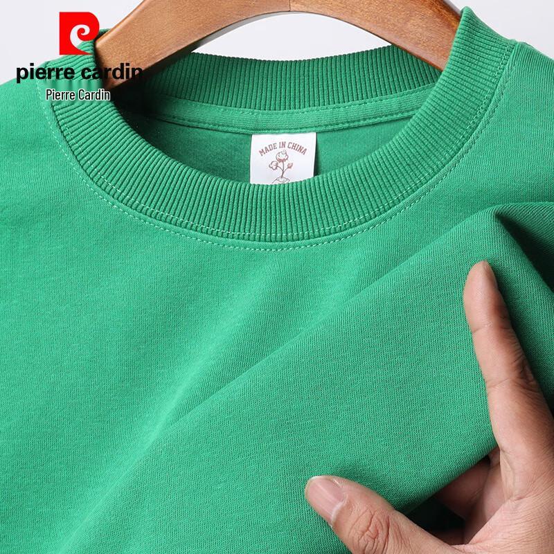 Pierre Cardin Men's Solid Round Neck Pullover Sweatshirt