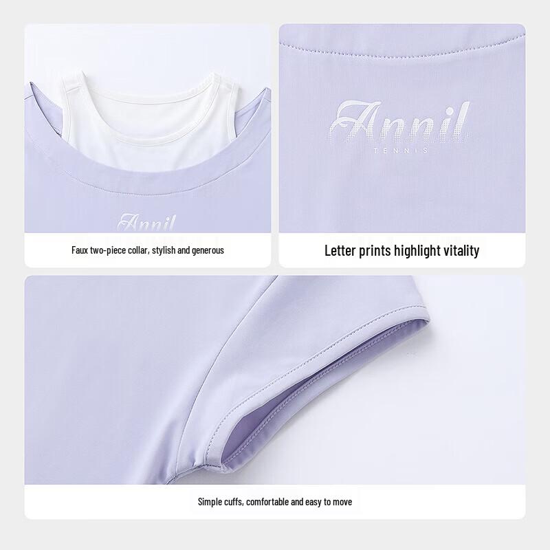 Haut Tricot Manches Courtes Rafraîchissant pour Filles Annil