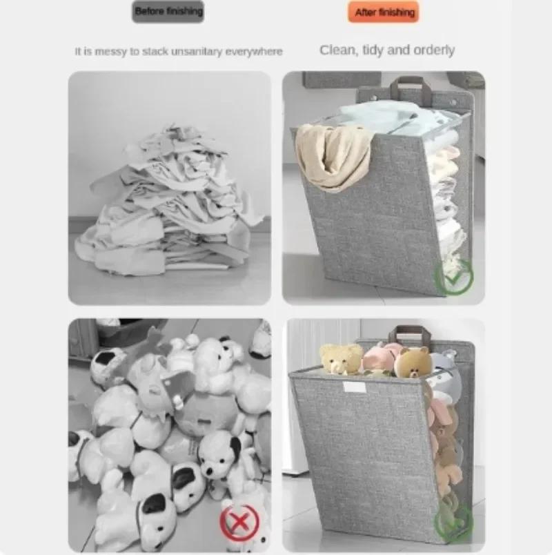 Zelfklevende Wasmand Mand, Multifunctionele Perforatievrije Wandhangende Kleding Mesh Haak Organizer 1 Stuk Opvouwbaar